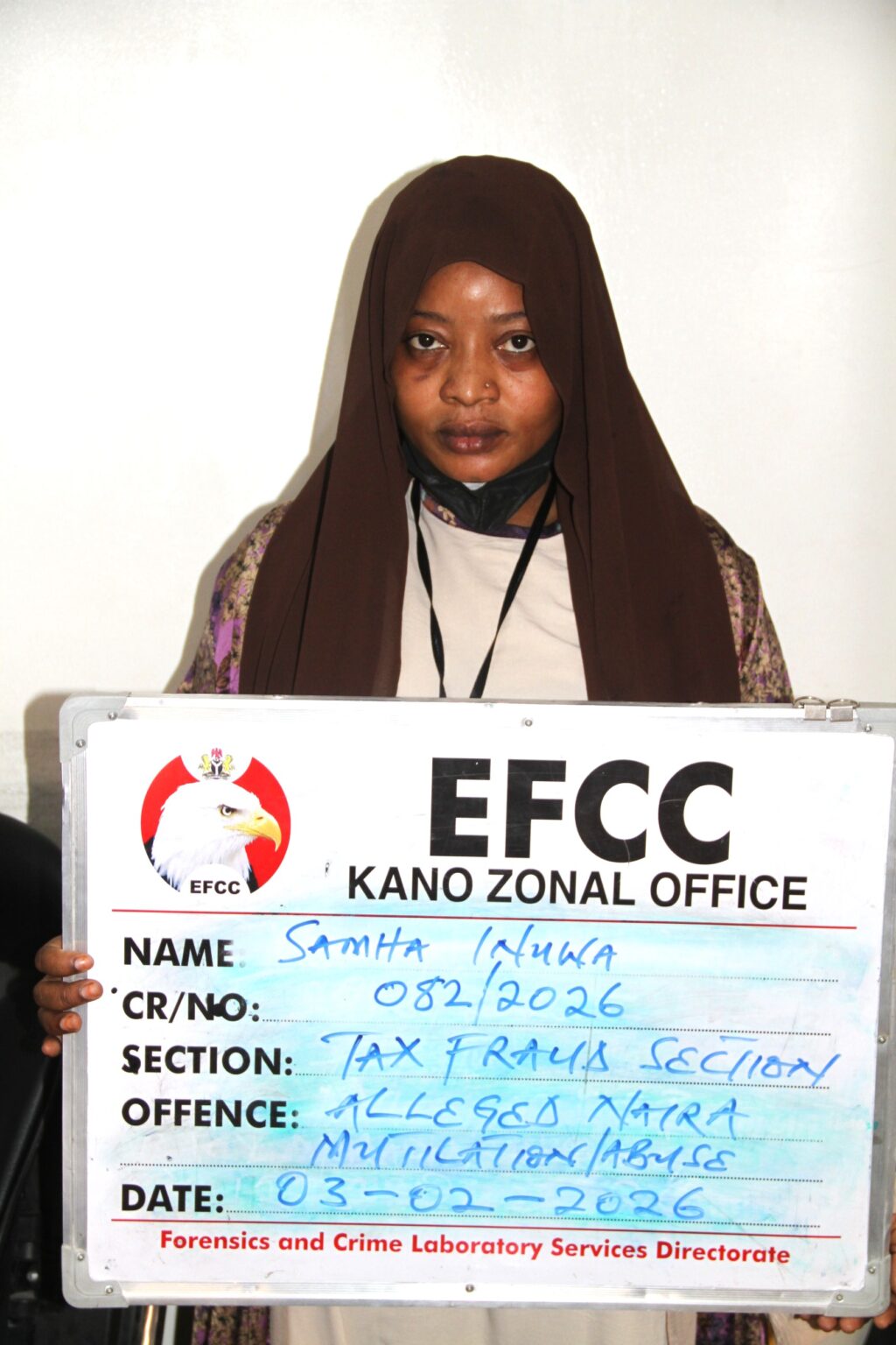 Naira abuse: EFCC detains Kannywood Star Samha Inuwa in Kano