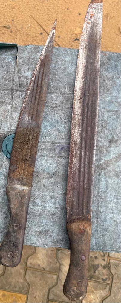 Police raid suspect’s home, recover two pistols