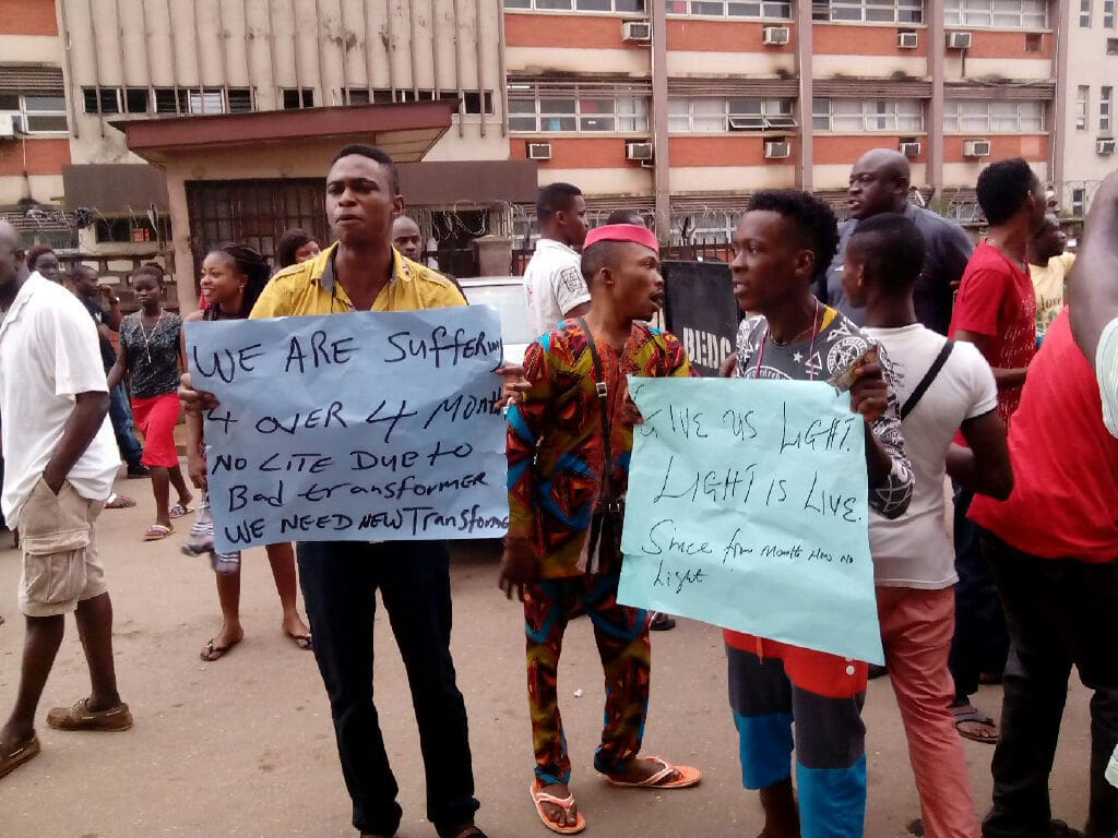 Edo communities protest eight-month power outage