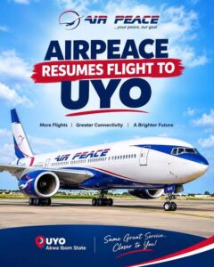 Air Peace returns to Uyo, ValueJet talks continue